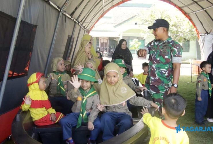 Tanamkan Jiwa Nasionalisme Sejak Dini, Kodim 0812 Edukasi Siswa Siswi PAUD